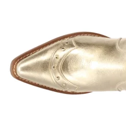 Sweet Treat Metallic Studded Snip Toe Cowboy Boots