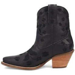 Sweetheart Floral Embroidered Snip Toe Cowboy Booties