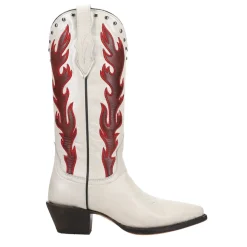 Tall Embroidered Studded Pointed Toe Cowboy Boots