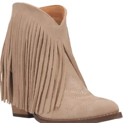 Tangles Fringe Embroidered Pointed Toe Cowboy Booties
