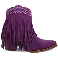 Tapadero Southwest Fringe Snip Toe Cowboy Booties