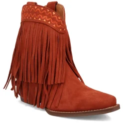 Tapadero Southwest Fringe Snip Toe Cowboy Booties