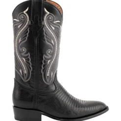 Taylor Teju Lizard Round Toe Cowboy Boots
