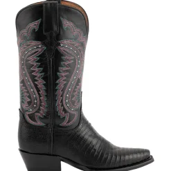 Taylor Teju Lizard Snip Toe Cowboy Boots