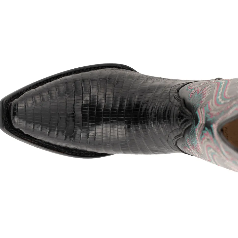 Taylor Teju Lizard Snip Toe Cowboy Boots