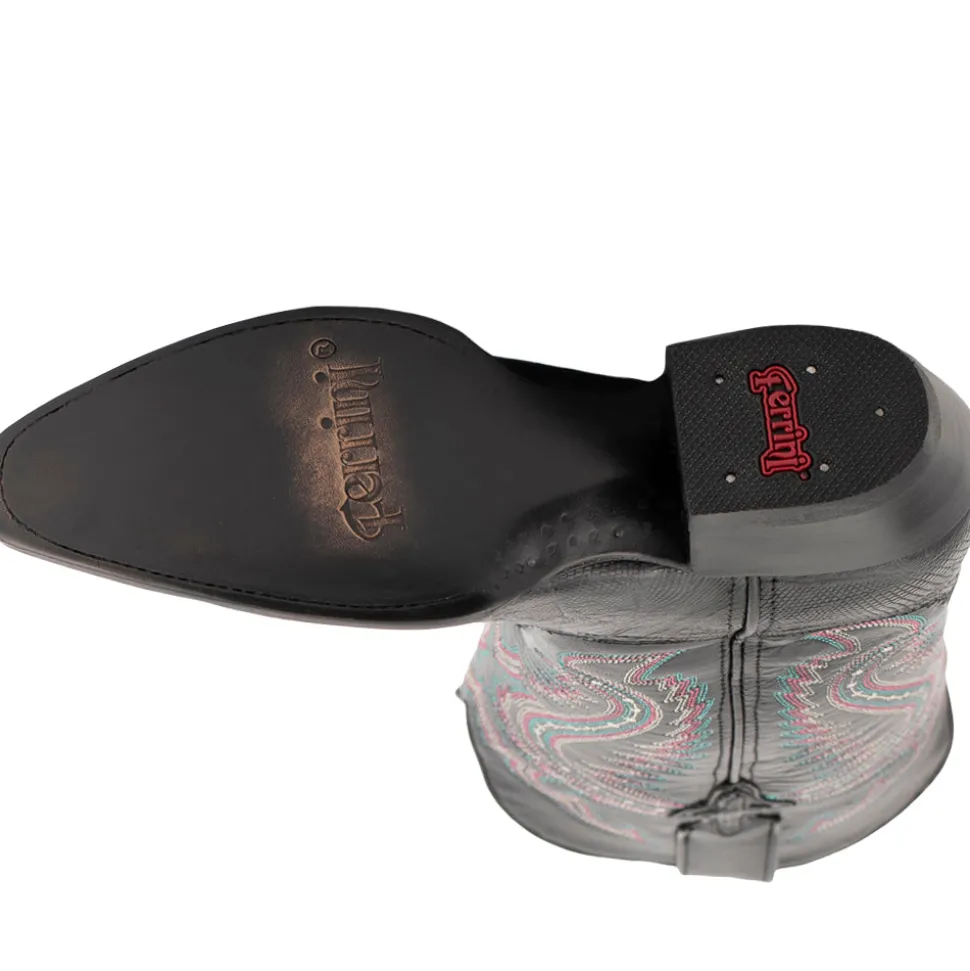 Taylor Teju Lizard Snip Toe Cowboy Boots