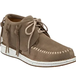 Teepee Fringe Round Toe Moccasin Booties