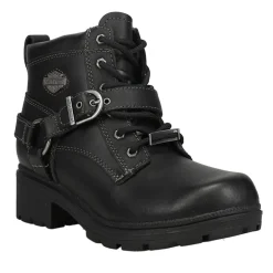 Tegan Round Toe Zippered Motorcycle Boots