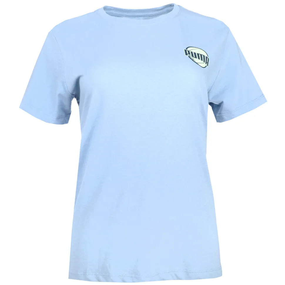 Tennis Court Graphic Crew Neck Short Sleeve T-Shirt