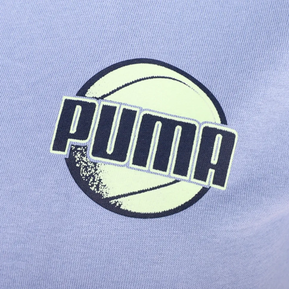 Tennis Court Graphic Crew Neck Short Sleeve T-Shirt