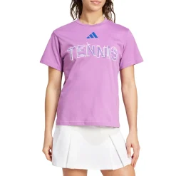 Tennis Hi Visibility Graphic Crew Neck Short Sleeve T-Shirt