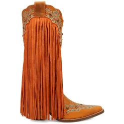 Tequila Fringe Southwest Sunrise Snip Toe Pull On Cowboy Boots