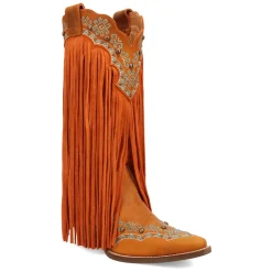 Tequila Fringe Southwest Sunrise Snip Toe Pull On Cowboy Boots