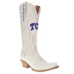 Texas Christian University Gameday Embroidered Snip Toe Cowboy Boots