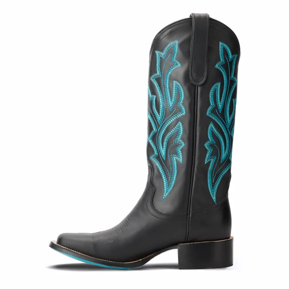 The Classic Embroidered Square Toe Cowboy Boots
