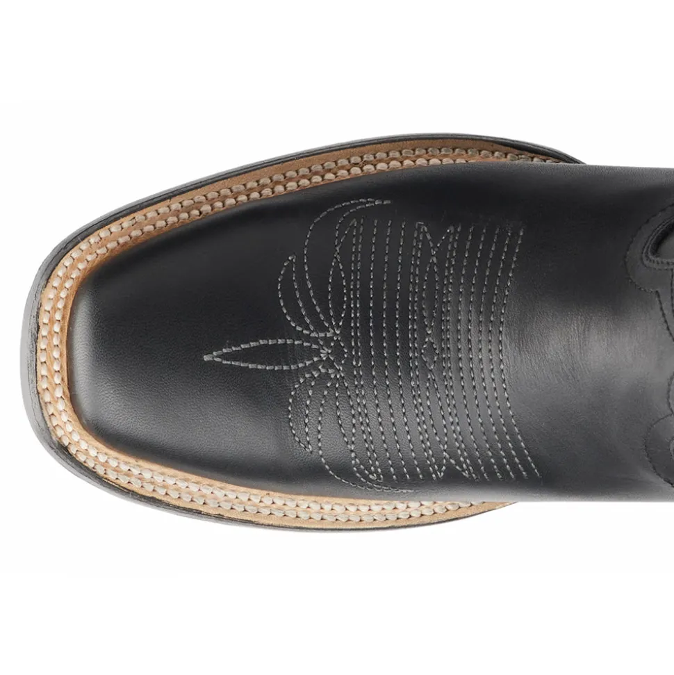 The Classic Embroidered Square Toe Cowboy Boots