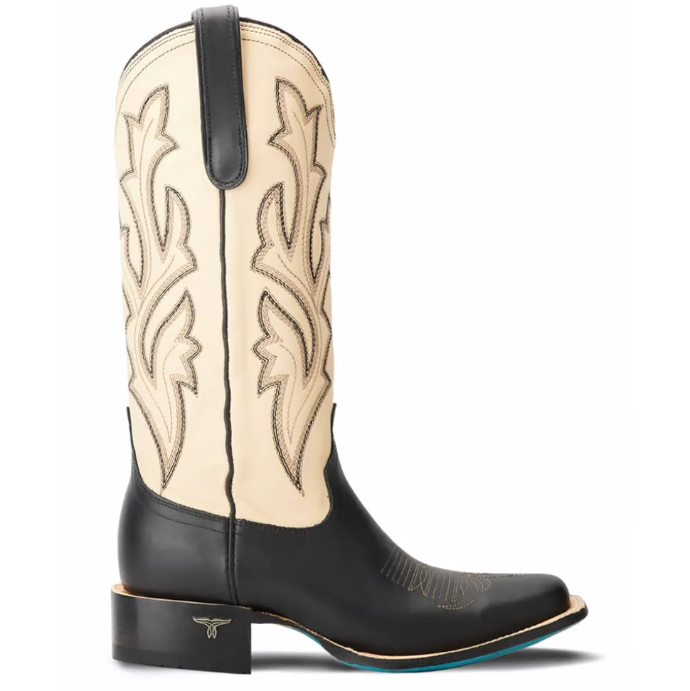 The Classic Embroidered Square Toe Cowboy Boots