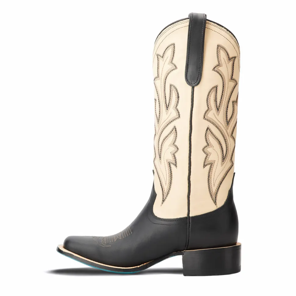 The Classic Embroidered Square Toe Cowboy Boots