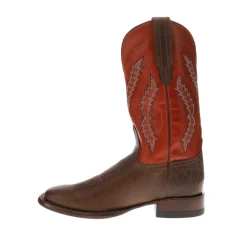 The Doc Embroidered Broad Square Toe Pull On Cowboy Boots