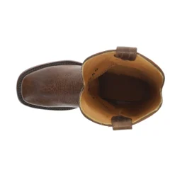 The Doc Embroidered Broad Square Toe Pull On Cowboy Boots