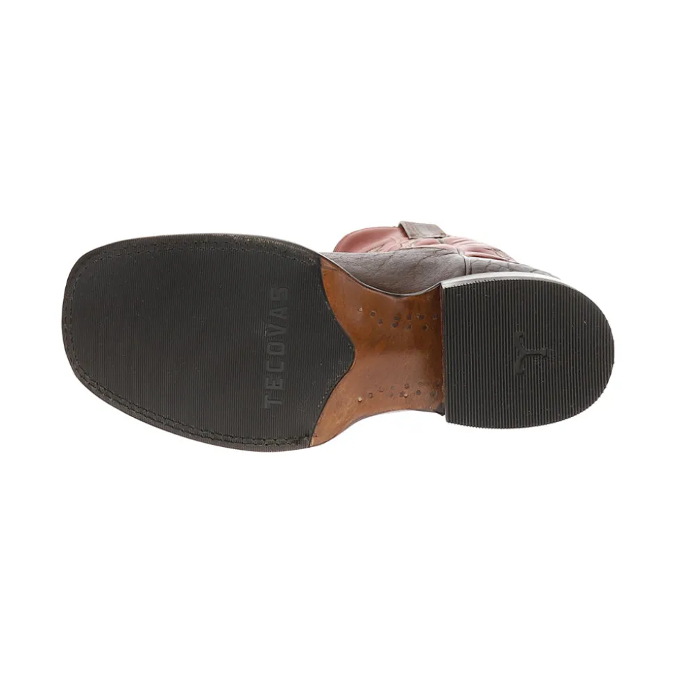 The Doc Embroidered Broad Square Toe Pull On Cowboy Boots