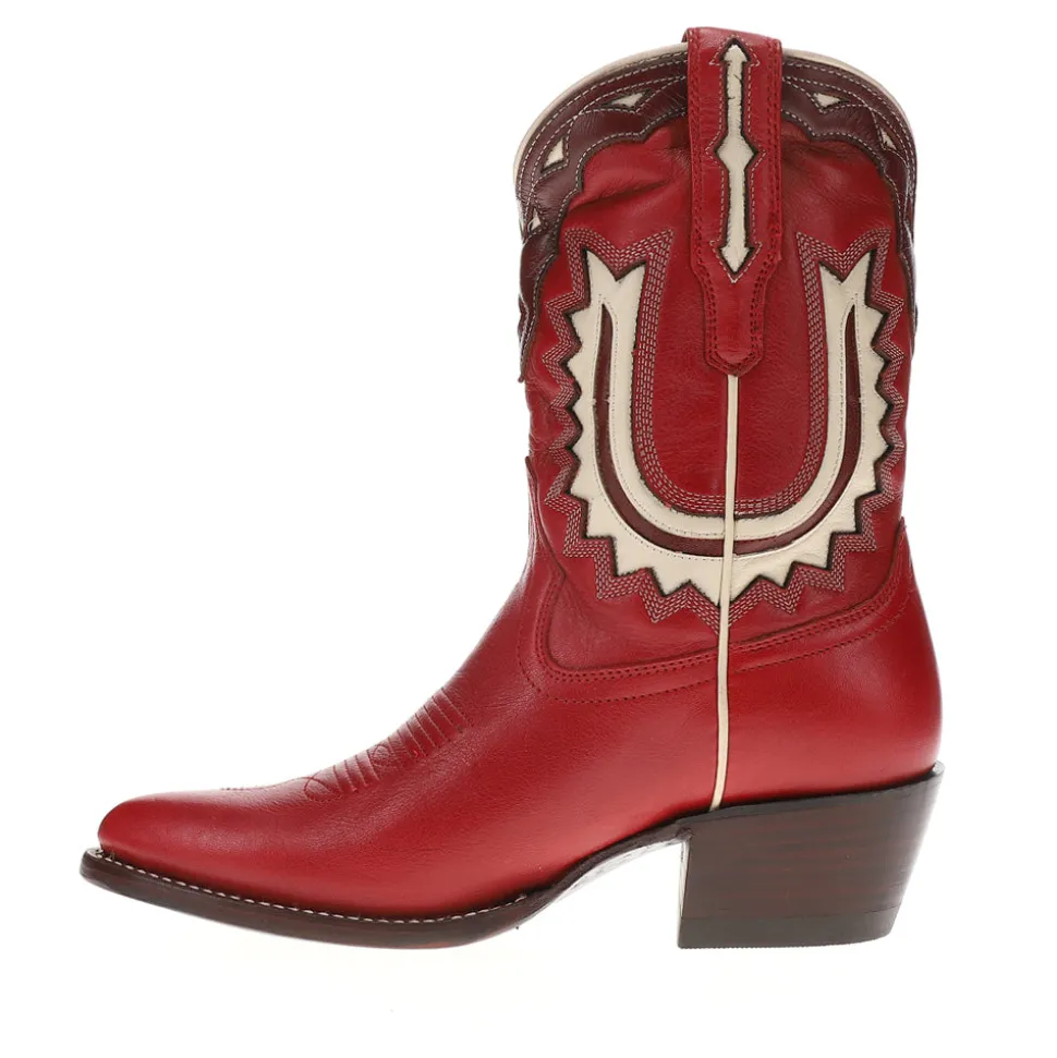 The Jolene Inlay Pointed Toe Cowboy Booties