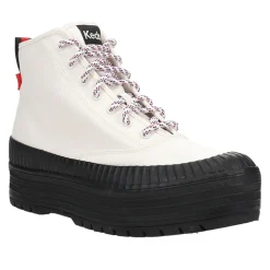 The Platform Mid Lug Splash Round Toe Lace Up Boots