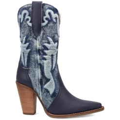 Tipsy Embroidered Pointed Toe Cowboy Booties