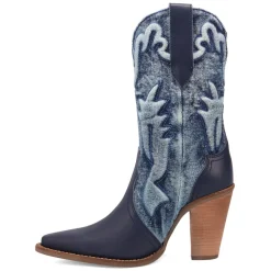 Tipsy Embroidered Pointed Toe Cowboy Booties