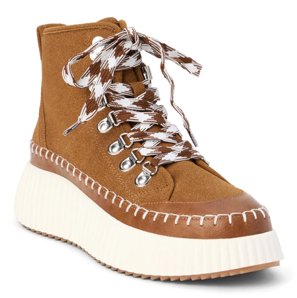 Trek Round Toe Platform Hiking Boots