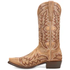 Triton Embroidered Snip Toe Pull On Cowboy Boots