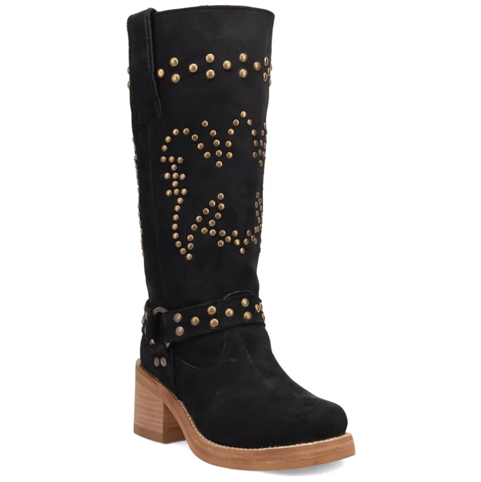 Troubadour Studded Round Toe Pull On Boots