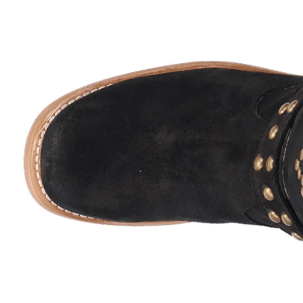 Troubadour Studded Round Toe Pull On Boots