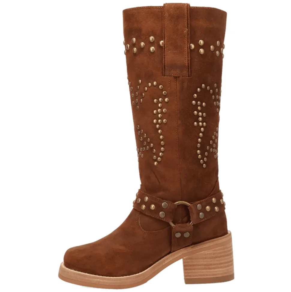 Troubadour Studded Round Toe Pull On Boots