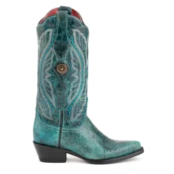 Twilight Embroidered Snip Toe Cowboy Boots