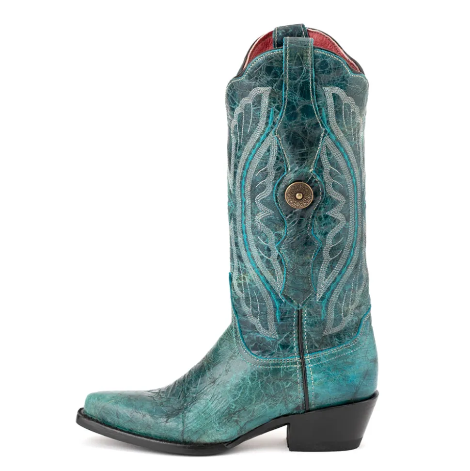 Twilight Embroidered Snip Toe Cowboy Boots