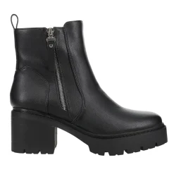 Up To No Good Round Toe Zippered Platform Boots
