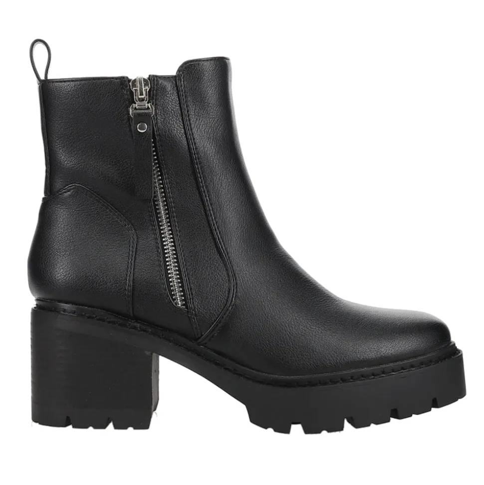 Up To No Good Round Toe Zippered Platform Boots