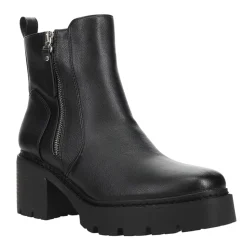 Up To No Good Round Toe Zippered Platform Boots