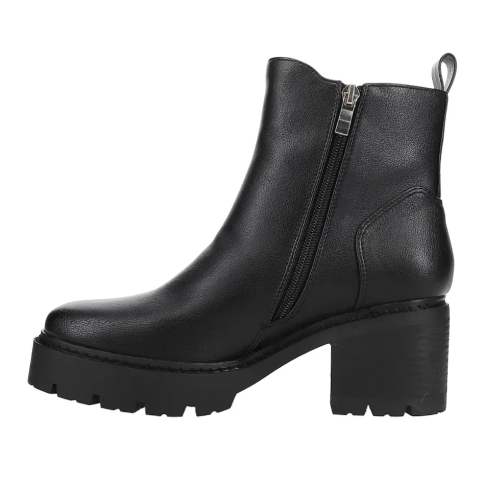 Up To No Good Round Toe Zippered Platform Boots