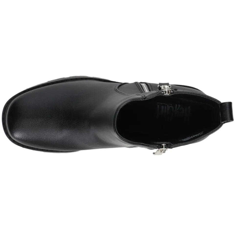 Up To No Good Round Toe Zippered Platform Boots