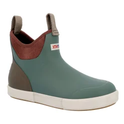 Vintage Ankle Deck Round Toe Pull On Boots