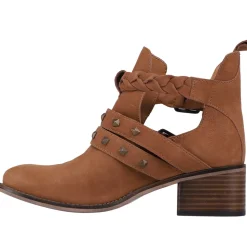 West Valley Studded Braided Cowboy Booties