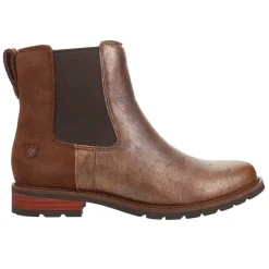 Wexford Metallic Round Toe Pull On Boots