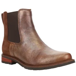 Wexford Metallic Round Toe Pull On Boots