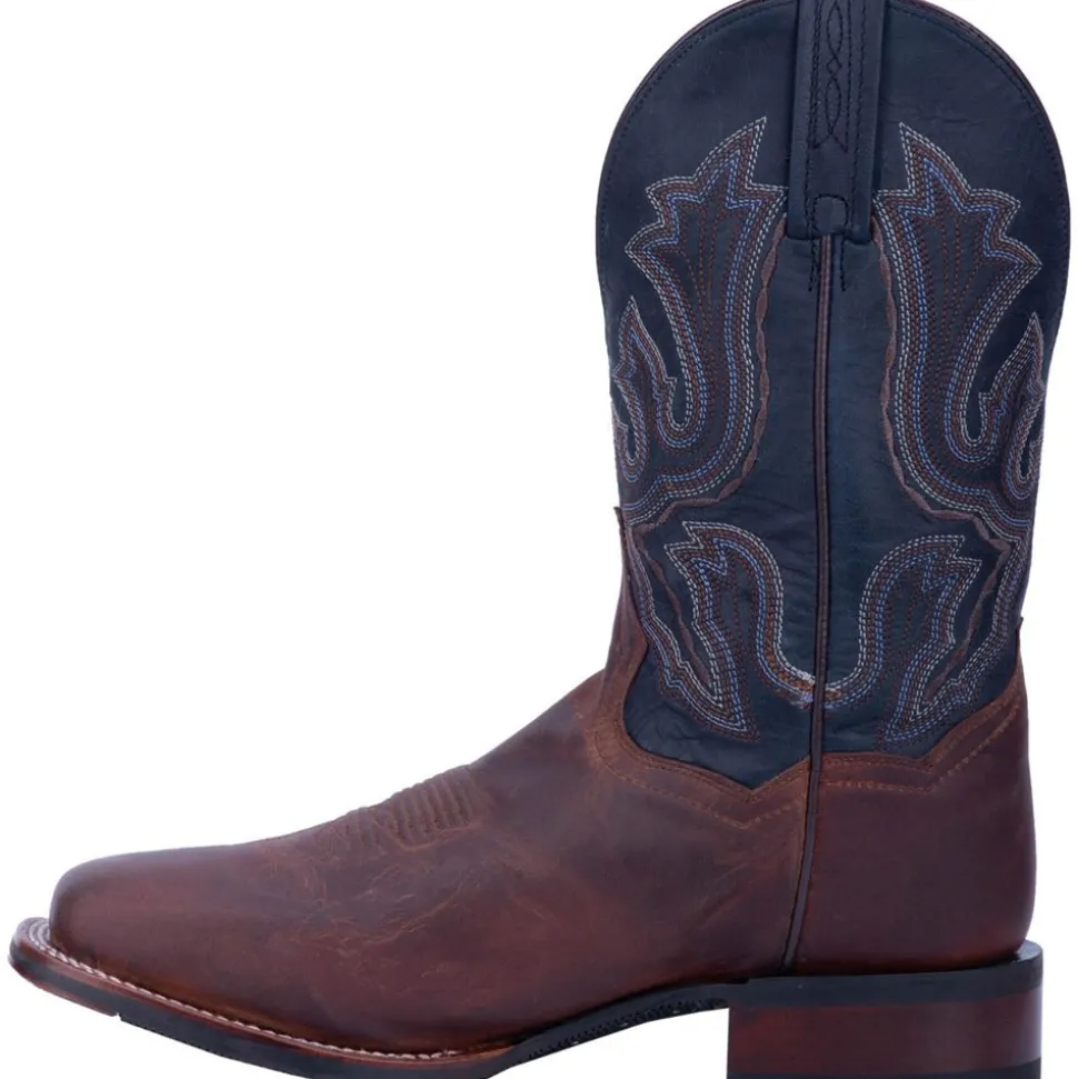 Winslow Embroidered Square Toe Cowboy Boots
