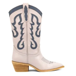 Yaya Embroiderd Pointed Toe Cowboy Boots