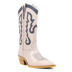 Yaya Embroiderd Pointed Toe Cowboy Boots