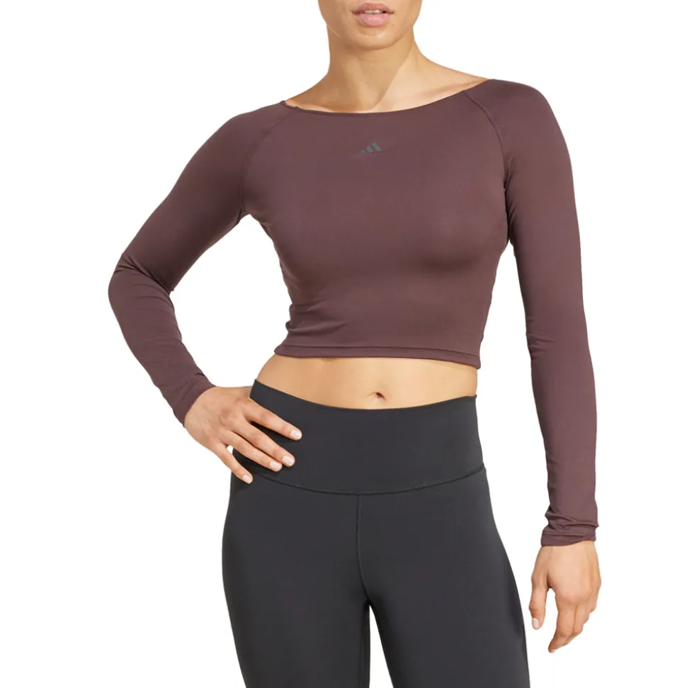 Yoga Scoop Neck Long Sleeve T-Shirt