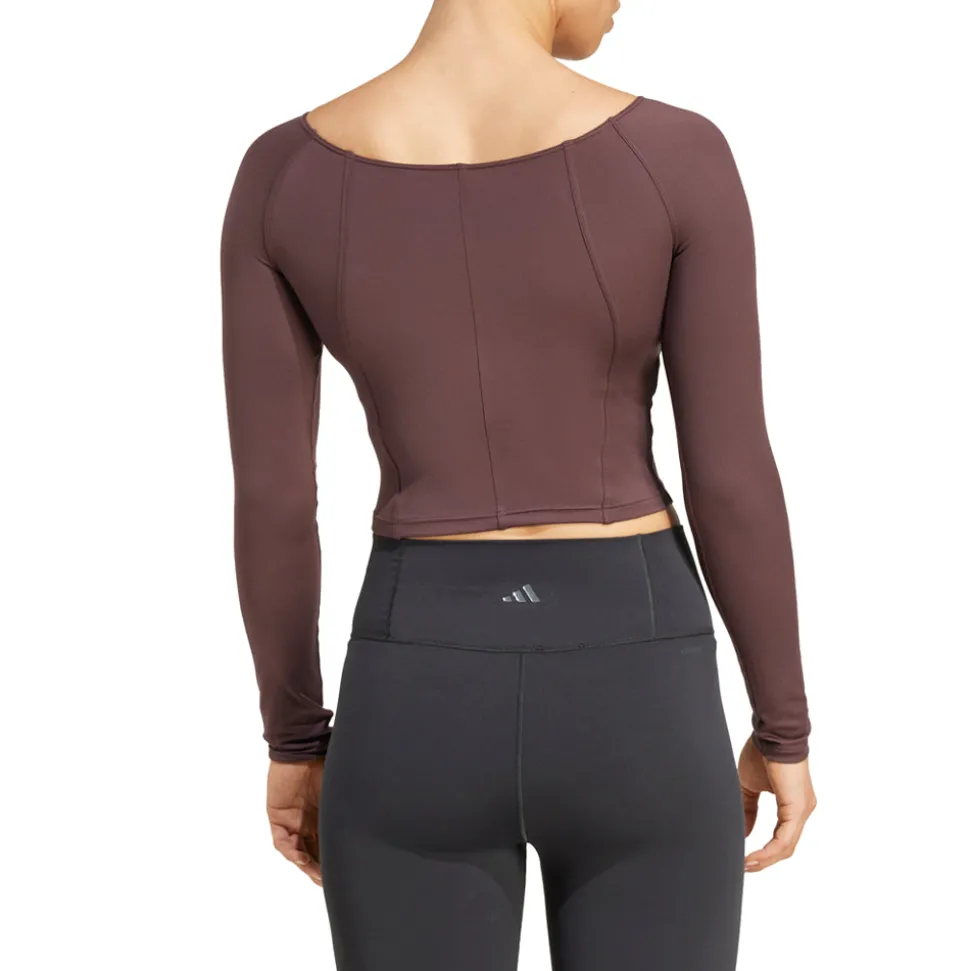 Yoga Scoop Neck Long Sleeve T-Shirt